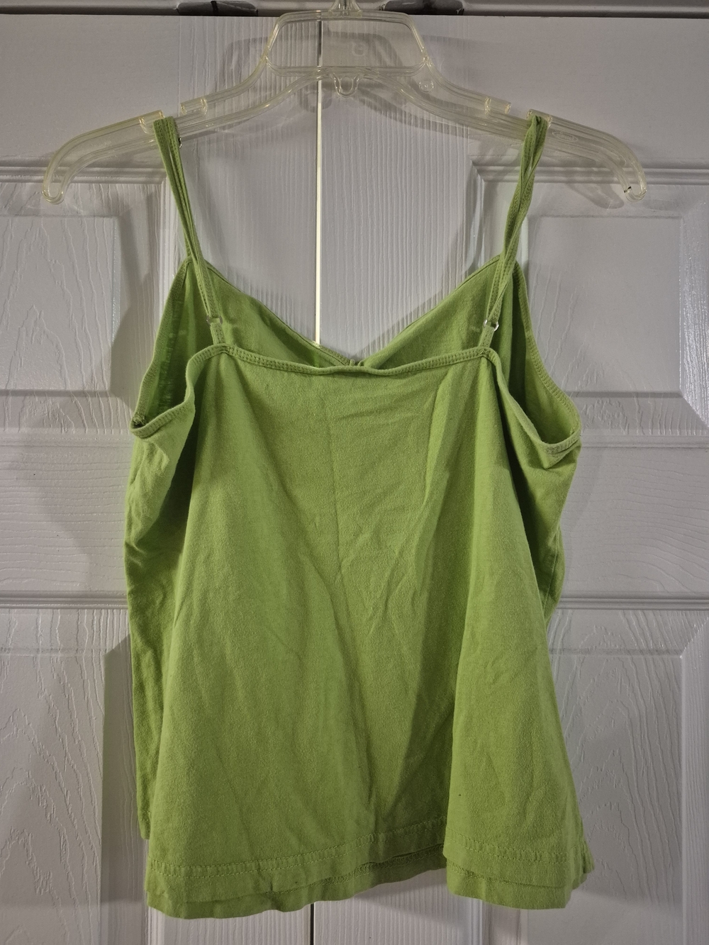 Light Green Spaghetti Strap Women's Tank Top - Picture 3 of 3